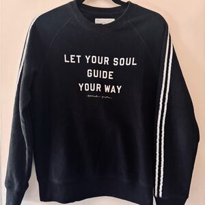 Spiritual Gangster Black Crewneck Soul sweater sz S